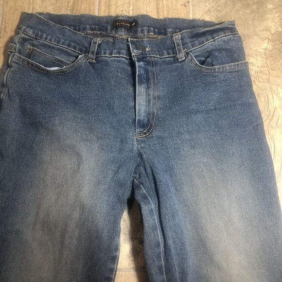 Vtg Y2K Heart Moon Stars Flared Boot Cut Jeans 6 Low Rise Bejeweled Boho Chic - Picture 3 of 12